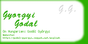 gyorgyi godal business card